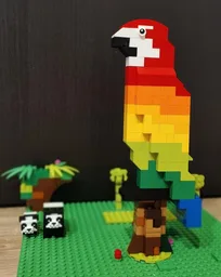 10717 Rainbow parrot