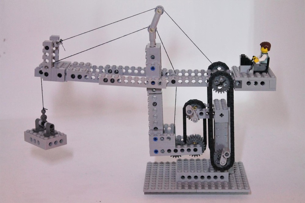 Lego Functional Tensegrity Crane