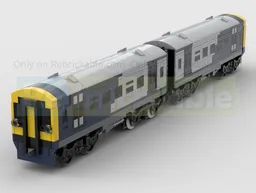 Class 158 Two Carriage DMU Train In South Western Railway Livery