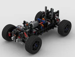 Lego 42160 PF and PU chassis with gearbox