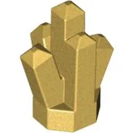 Rock 1 x 1 Crystal 5 Point / Metallic Gold