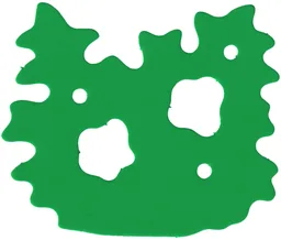 Foam Part for Set 3159 - Scala Bush with Cutouts and 3 Holes / Bright Green
