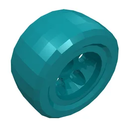 Wheel 30.4 x 14 Solid Smooth / Dark Turquoise
