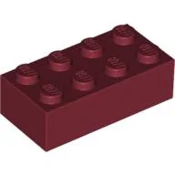 Brick 2 x 4 / Dark Red