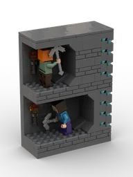 Minecraft Diorama, "Never Give Up"