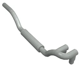 Exhaust Pipe Twin Inlet 11L Right / Light Gray