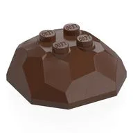 Rock Boulder 4 x 4, Top / Brown