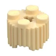 Brick Round 2 x 2 [Grill] / Tan