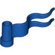 Flag 4 x 1 Wavy [First Wave Right] / Royal Blue