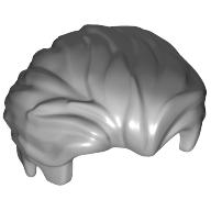 Lego Hair Swept Back with Slight Widow's Peak and Short Side Burns [Plain] / Light Bluish Gray