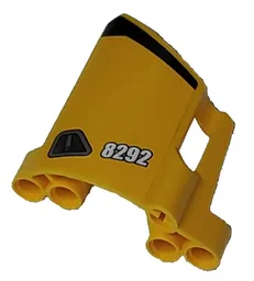 Technic, Panel Fairing #22 Large Short, Small Hole, Side A with '8292' and Door Handle Pattern (Sticker) - Set 8292