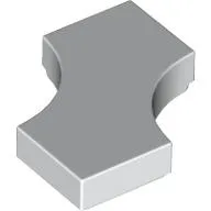 Tile Special 2 x 2 with 2 Quarter Round Cutouts / White