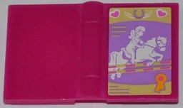 Minifigure, Utensil Book 2 x 3 with Jumping Horse Pattern (Sticker) - Set 3189