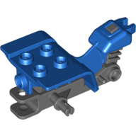 Lego Vehicle Body, Tricycle Top with Dark Bluish Gray Chassis / Blue