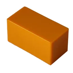 Modulex Tile 1 x 2 without Internal Support / Modulex Light Orange