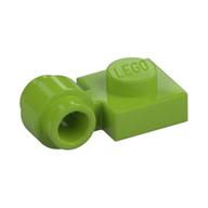 Lego Plate Special 1 x 1 with Clip Light, Bar Hole [Thick Ring] / Lime