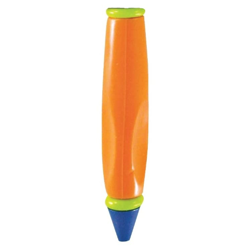 Lego Pen Body, with Blue Tip, Lime Ends / Orange