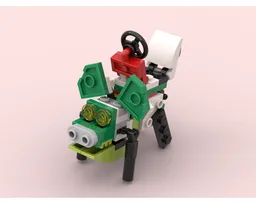 ridable green pig