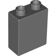 Duplo Brick 1 x 2 x 2 / Dark Bluish Gray