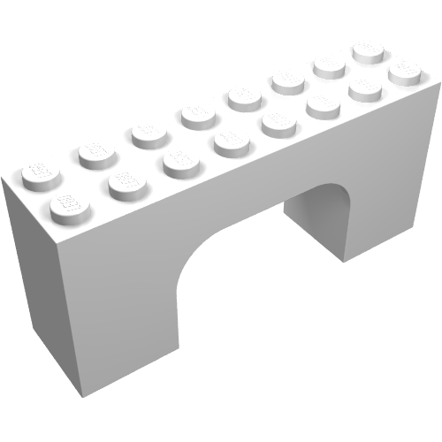Lego Brick Arch 2 x 8 x 3 / White