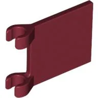 Flag 2 x 2 Square [Thin Clips] / Dark Red