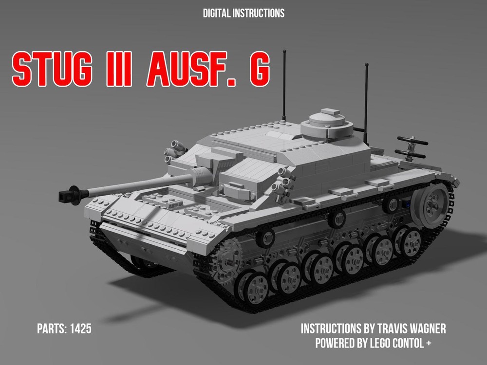 Lego 1/16 scale RC StuG III WWII German Tank Destroyer