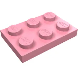 Plate 2 x 3 / Pink