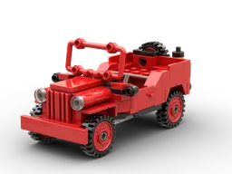 The Adventures of Tintin Red Jeep