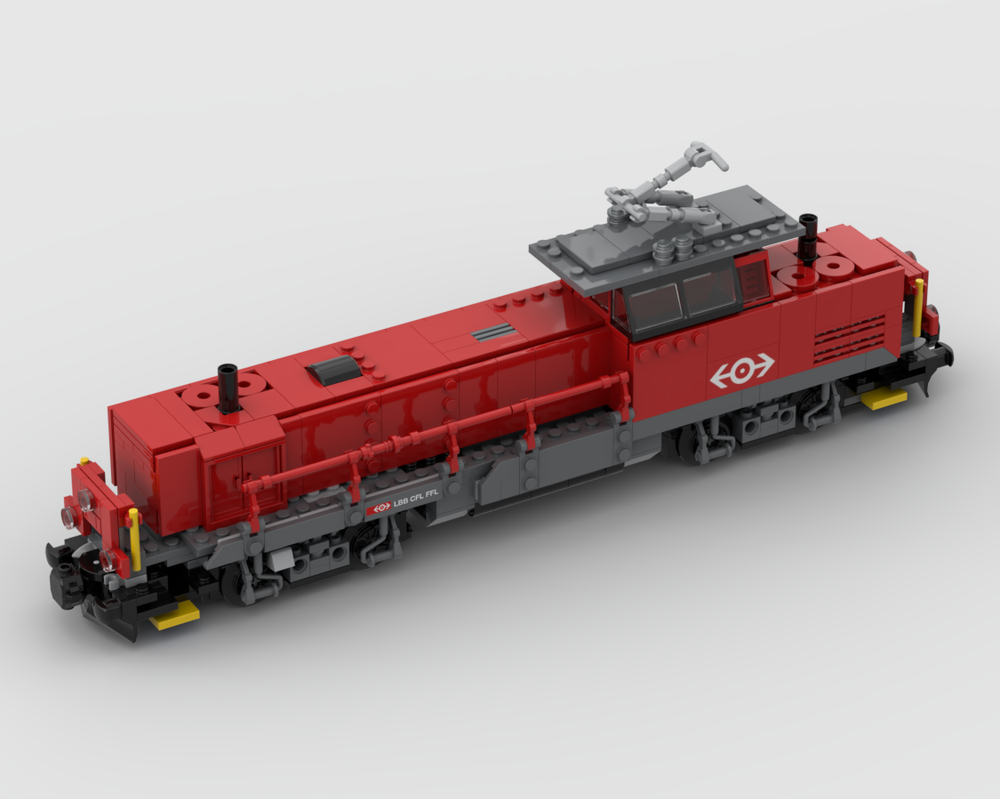 Lego SBB AEM940 (Alstom Prima H4) Swiss hybrid diesel locomotive