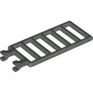Bar 7 x 3 with Double Clips (Ladder) [Straight Clips] / Dark Gray