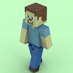 Computer Game Style Steve The Human
