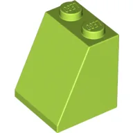 Brick Sloped 65° 2 x 2 x 2 with Bottom Tube / Lime