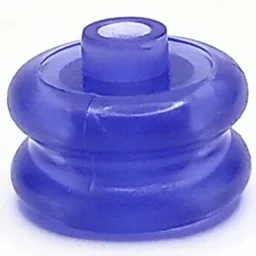 Pen Bead, Round Curved, Hourglass / Trans-Purple