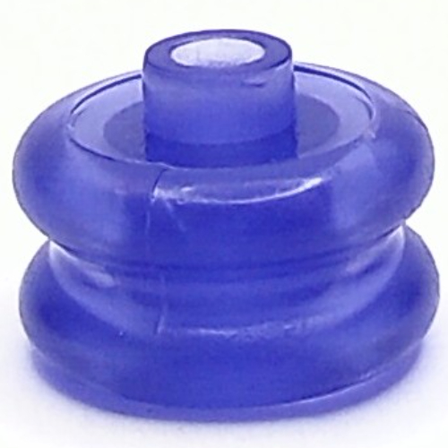 Lego Pen Bead, Round Curved, Hourglass / Trans-Purple