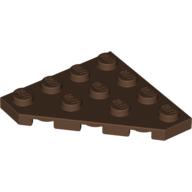 Lego Wedge Plate 4 x 4 Cut Corner / Brown