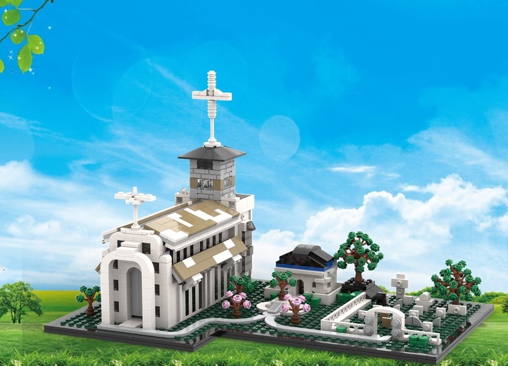 Lego The Cathedral (alternate build of LEGO set 21054)