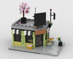 Modular Cyberpunk City - Bakery and Cafe
