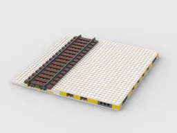 Winter Village MILS plate with track using 6x8 plates