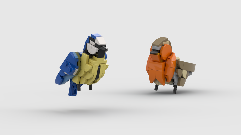 Lego Birds 3 - Eurasian Blue Tit and Redbreast