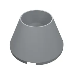 Cone 4 x 4 x 2 Hollow No Studs / Light Bluish Gray