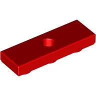 Tile Special 1 x 3 Inverted with Center Hole / Red