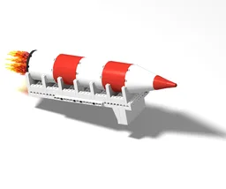 Simple rocket with stand
