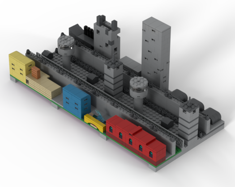 Lego Berlin wall microscale