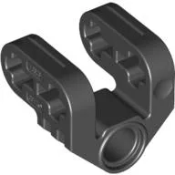 Technic Axle and Pin Connector Perpendicular Split / Black