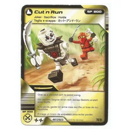 Trading Card, Ninjago Deck #1: 78 - Cut 'n' Run - International Version / [No Color/Any Color]