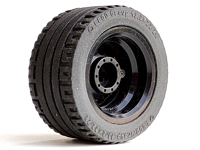 Lego Wheel 30.4mm D. x 20mm with No Pin Holes with Black Tire 43.2 x 22 ZR (54087 / 44309)
