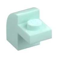 Brick Curved 1 x 2 x 1 1/3 with Curved Top / Light Aqua
