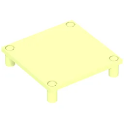 Scala, Table 7 x 7 x 1 1/3 / Light Lime