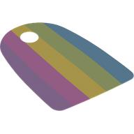 Lego Cape, Long with Rainbow print / Bright Light Yellow