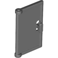 Door 1 x 2 x 3 with Vertical Handle, Round Handle Holes on Back / Dark Bluish Gray